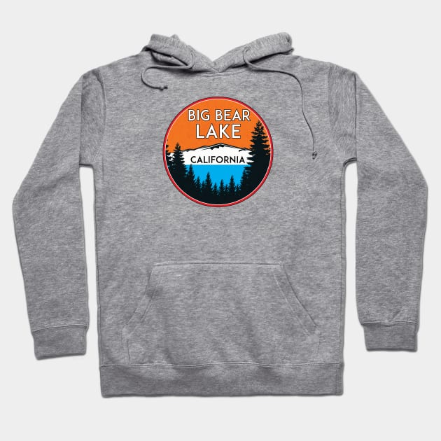 BIG BEAR LAKE CALIFORNIA REPUBLIC SKIING SKI LAKE BOAT BOATING BEAR SNOWBOARD Hoodie by heybert00